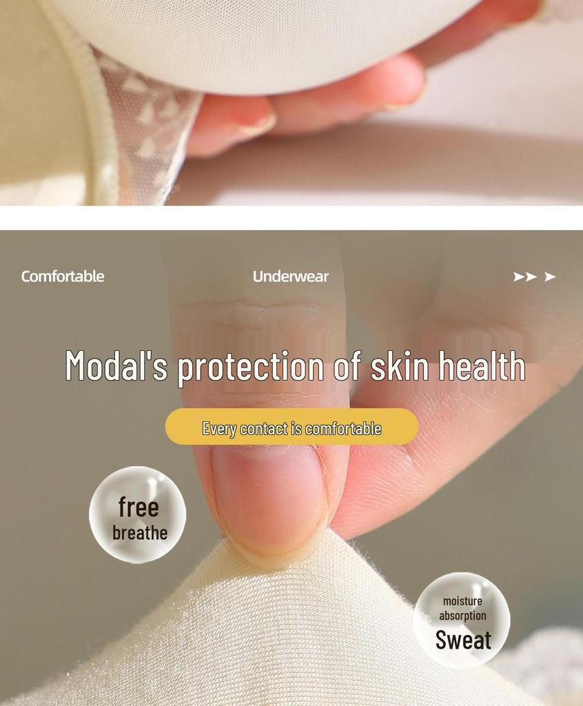 Wireless Lace Bra with Side Support and Anti-Sagging Design