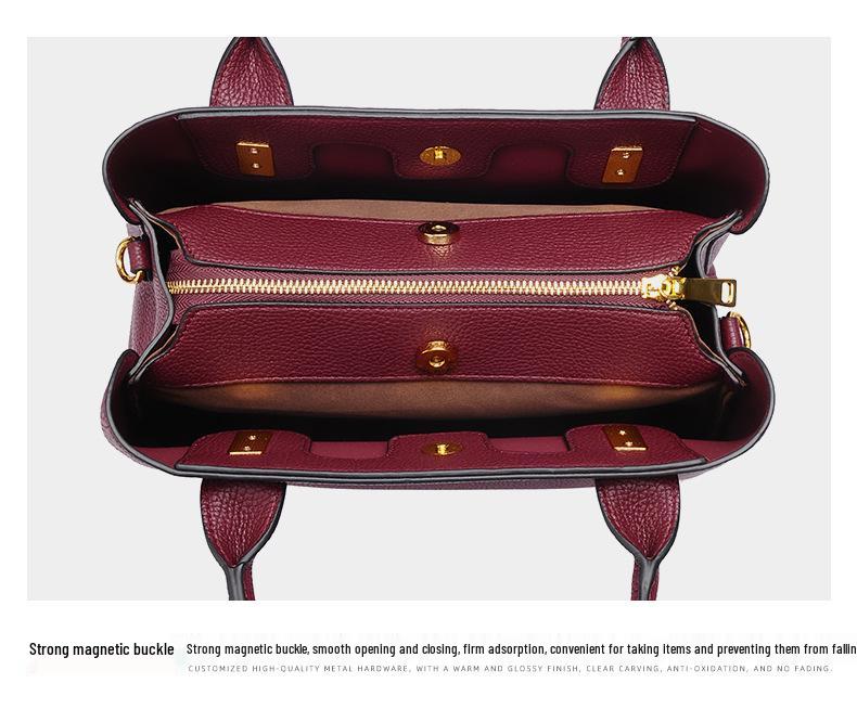 Women's Elegant Dual-Use Handbag: Large Capacity, Light Luxury, Commuter-Friendly