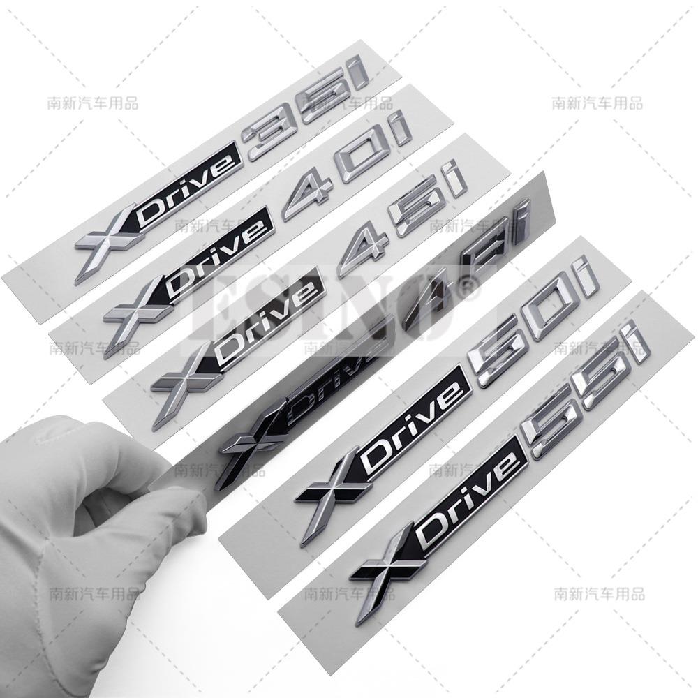 3D X Drive 20i 25i 28i 30i 35i 40i 45i 50i 55i ABS Rear Trunk Emblem Car Badge Body Adhesive Emblem for BMW X3 X5 X6