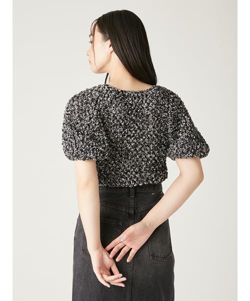 FRAY Krótka marszczona bluzka Mix I.D. Damski FWFB251109,