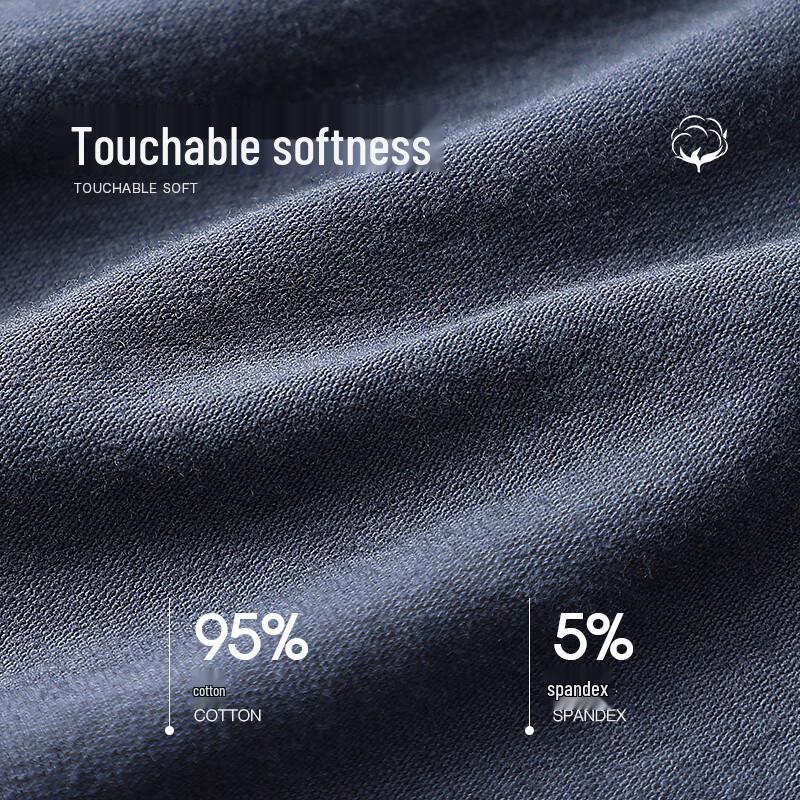 Langsha Men's Cotton Antibacterial Mid-Waist Briefs