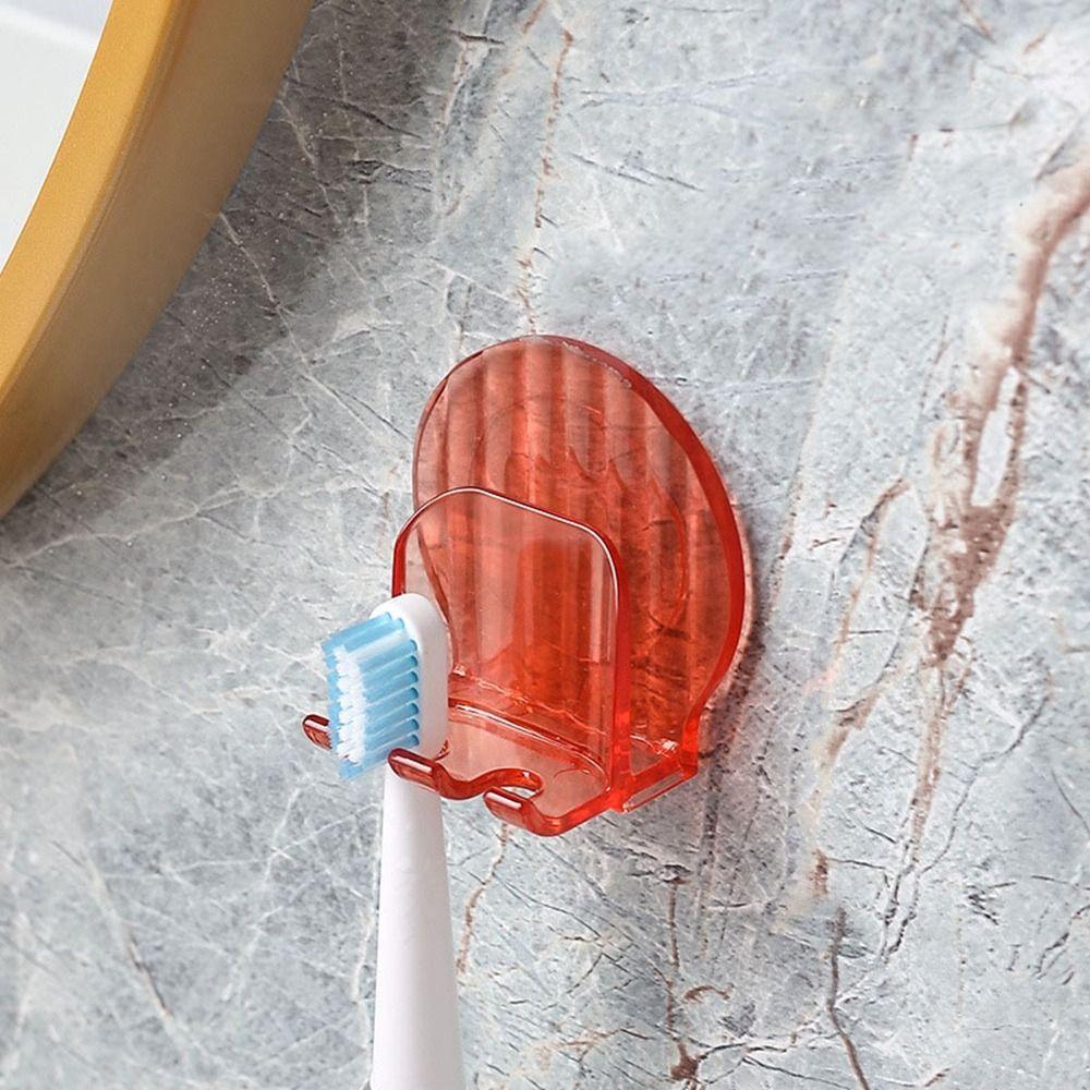 Plastic Toothbrush Holder Wall Mounted Tooth Brush Dispenser Toothbrush Cup Holder  Bathroom