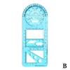 Pentru școală, multifuncțională, activități de școală primară, pentru desen, riglă geometrică, riglă triunghiulară, busolă, raportor, instrument de măsurare
