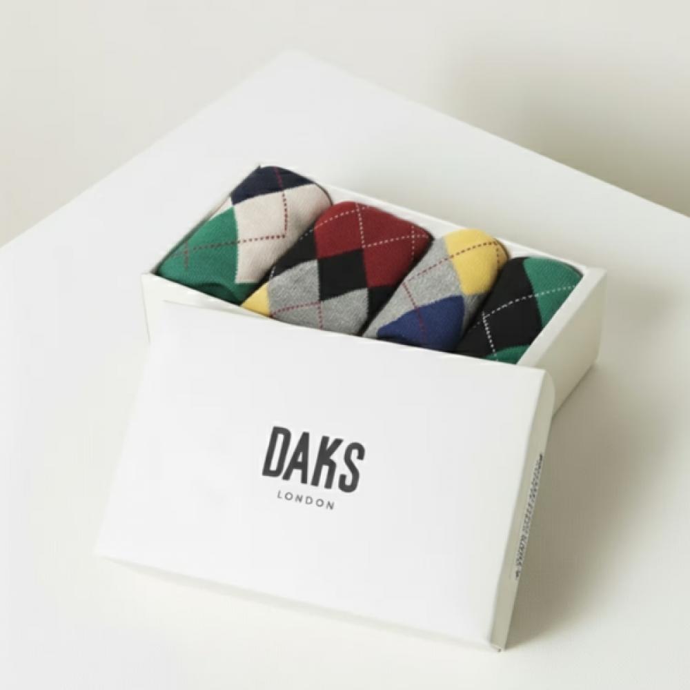 Daks Cotton Blend Ankle 4 Pair Set Dbss6e901bk Single option