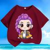Boys' and Girls' Fashionable KPOP Hunting Girl Group Rumi's T-shirt Summer Children's Loose Pure Cotton T-shirt