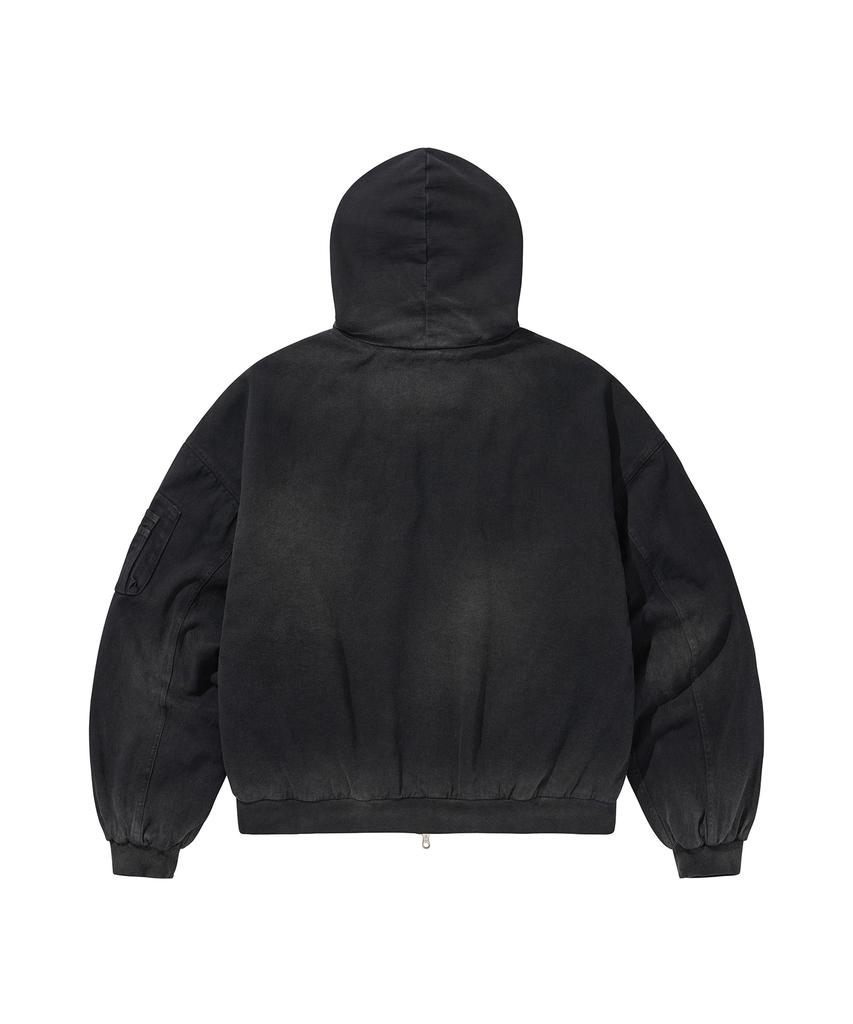 Libere Dyeing Hoody Ma-1/Black