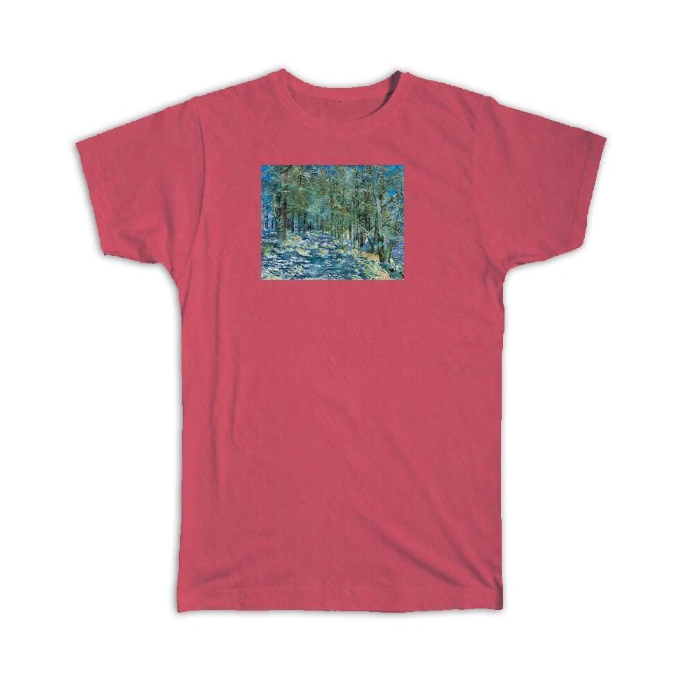 Gift T-Shirt : Watercolor Winter Woods 3XL