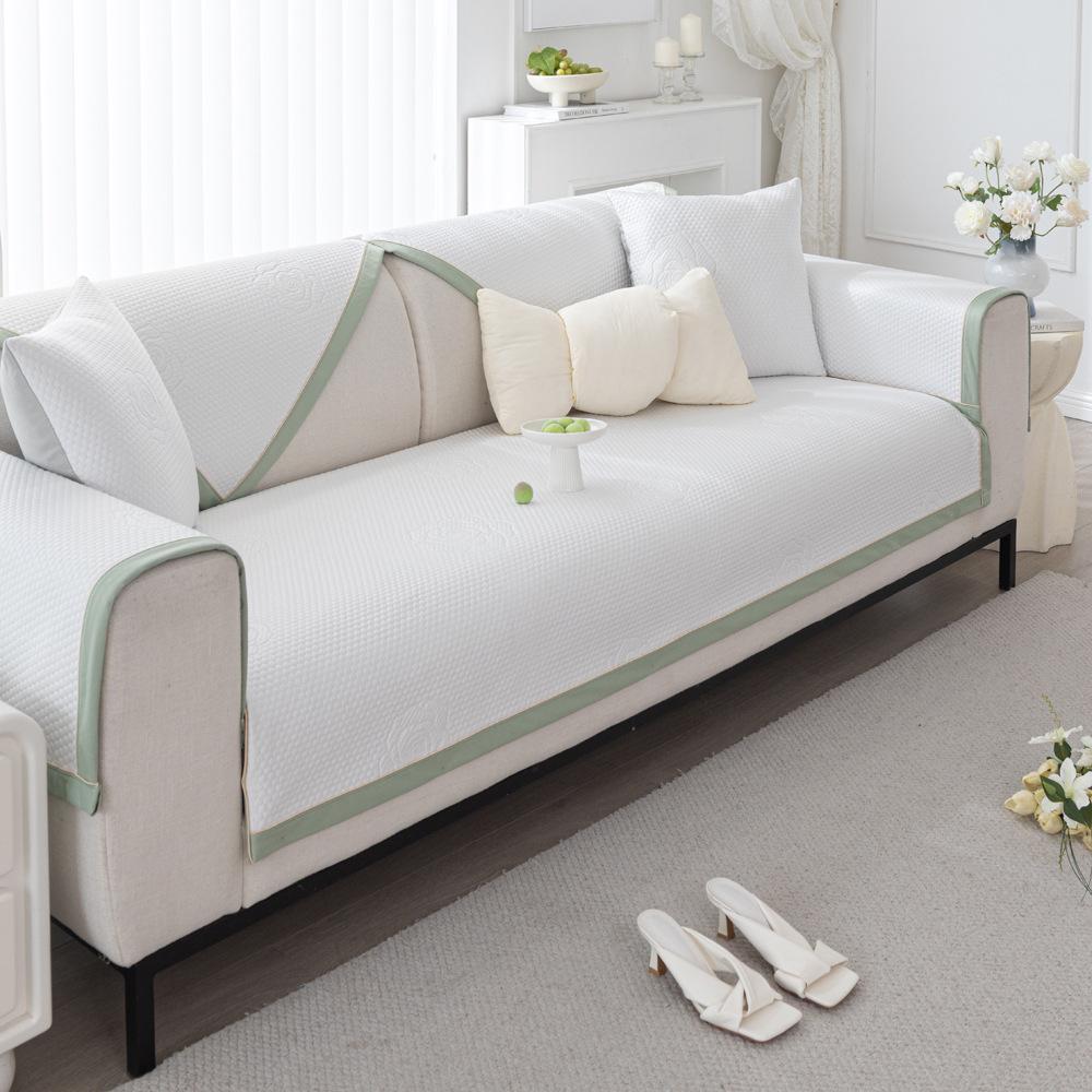 Sofa Cushion Summer Cool Doudou Cold  New Non-Slip Mat Seat Cushion Summer High-End Sofa Cover