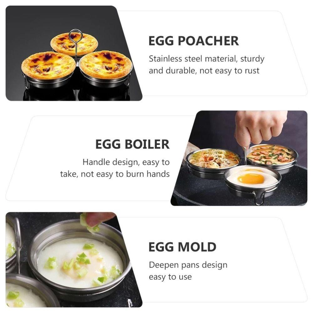 Stainless Steel Egg Cooker Heart-Shaped Boiled Egg Artifact New Egg Steamer  Kitchen Cooking Tool
