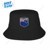 Cook Islands Flag Shield Bucket Hats Print Cool Fans Sun Shade Simple Classic Outdoor Summer Fisherman Caps Fishing Cap