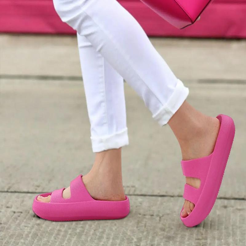 Fashion Litfun New Women's Beach Slippers Soft Sole Platform Female Sandals Non-slip Outdoors Slippers Versatile Indoors Women's Slides