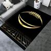 Golden Football Chair Mat Office Carpet for Home Decor, Sofa Rug, Large Size Gift Suitable for Bedroom, Living Room & Various Rooms