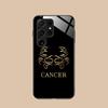 Zodiac Sign Cancer Mobile Phone Case for Samsung Galaxy S25 S24 S23 S22 S21 S20 Note20 Plus FE Ultra Glass Cover Luxury Pretty