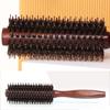 Natural Boar Bristle Hair Round Brush Wood Handle Round Barrel Hair Comb Hair Roller Brush Hairdressing Styling Tools