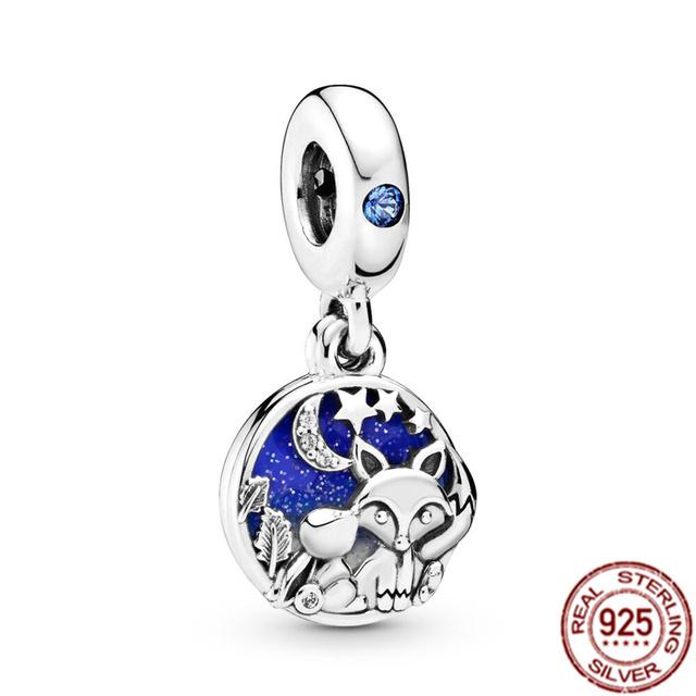 Anhänger mit mehreren Mustern für Armband/Halskette aus 925er-Sterlingsilber, Charm-Perlenschmuck, MOM, Festival