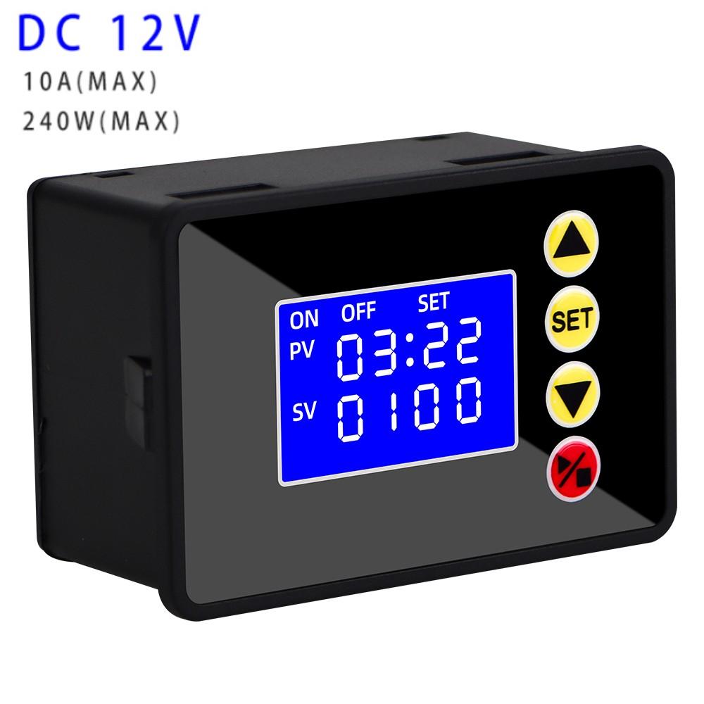 DC 12V 24V AC 110V-220V Microcomputer Time Controller Programmable Digital Timer Delay Switch Relay Module LCD Timing Relay