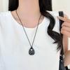 Polka Dot Charm Long Sweater Chain Heart Pendant Sweater Necklace Heart Pendant Necklace  For Women