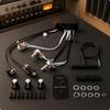 Microphone pour Violon 3 Bandes de Tonalité Amplification Piézo Accessoire Musical pour Performance,