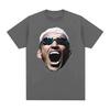 Limited Charles Oliveira Big Face Graphic Tee Shirt Unisexs Clothing Harajuku Vintage Oversized Tshirt Unisex 100 Cotton T Shirt