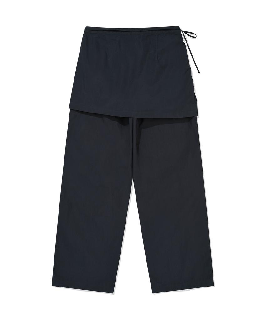 WACKY WILLY Women'S Skirt Layered Pants Charcoal