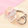 Portable Cute Animal Glowing Fidget Keyring Mechanical Keyboard Pendant Stress Relief Toy for Autism Kids