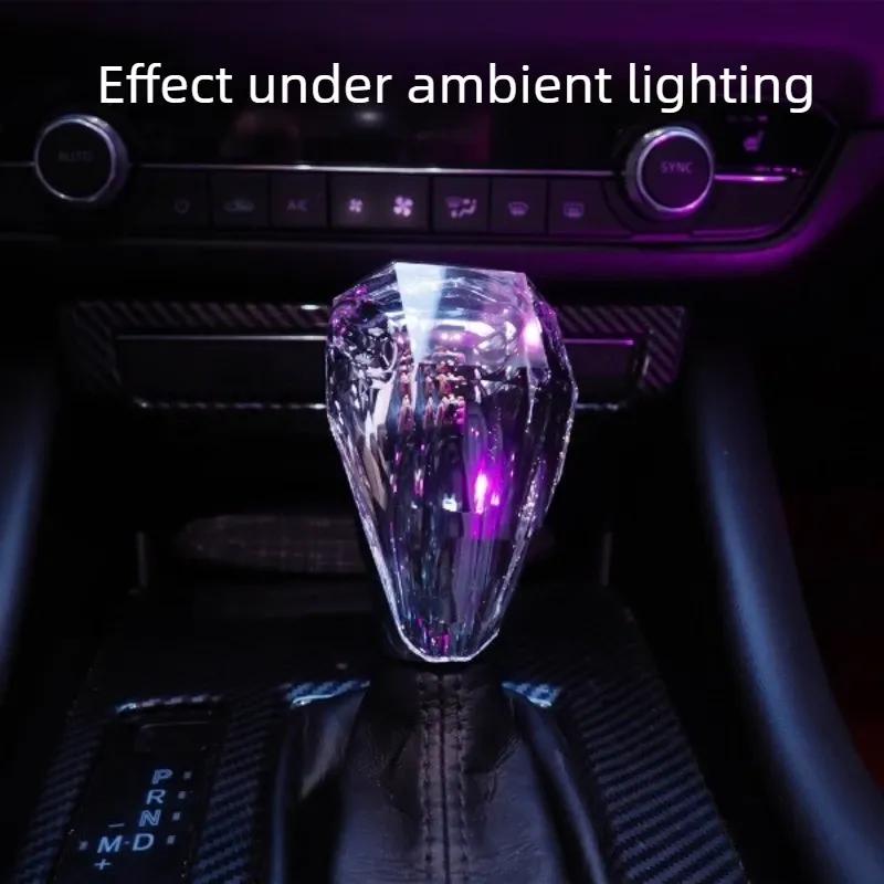 Car Gear Lever Trim Interior Accessories Tools For Mazda 3 Axela/Atenza/CX4/CX5/CX30 Crystal Gear Shift Knob Cover, Fit