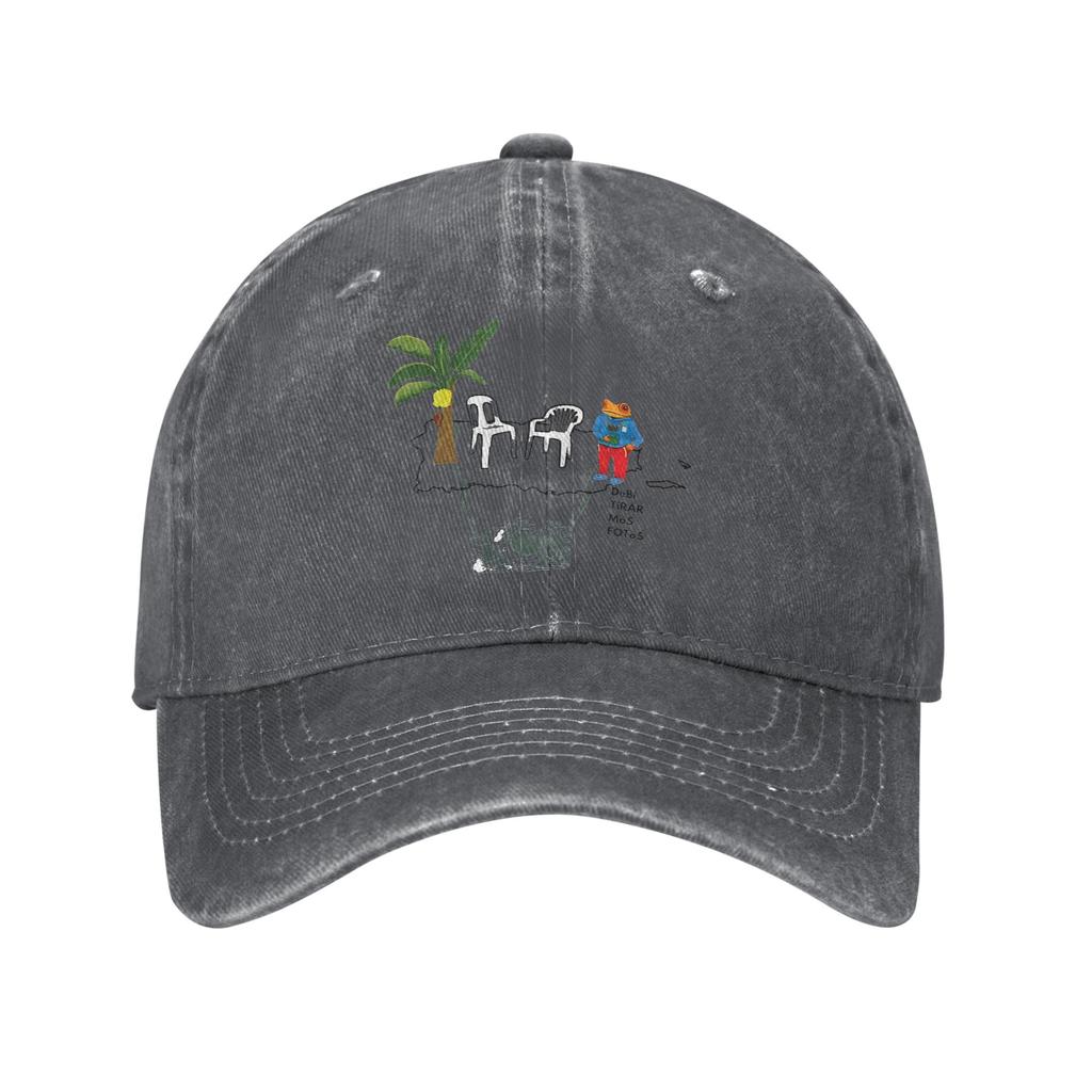 Gewaschene Baseballkappe Bad Bunny Debi Tirar Más Fotos Lässige Trucker-Kappe Für Die Sonne Unisex Für Herren Für Sport
