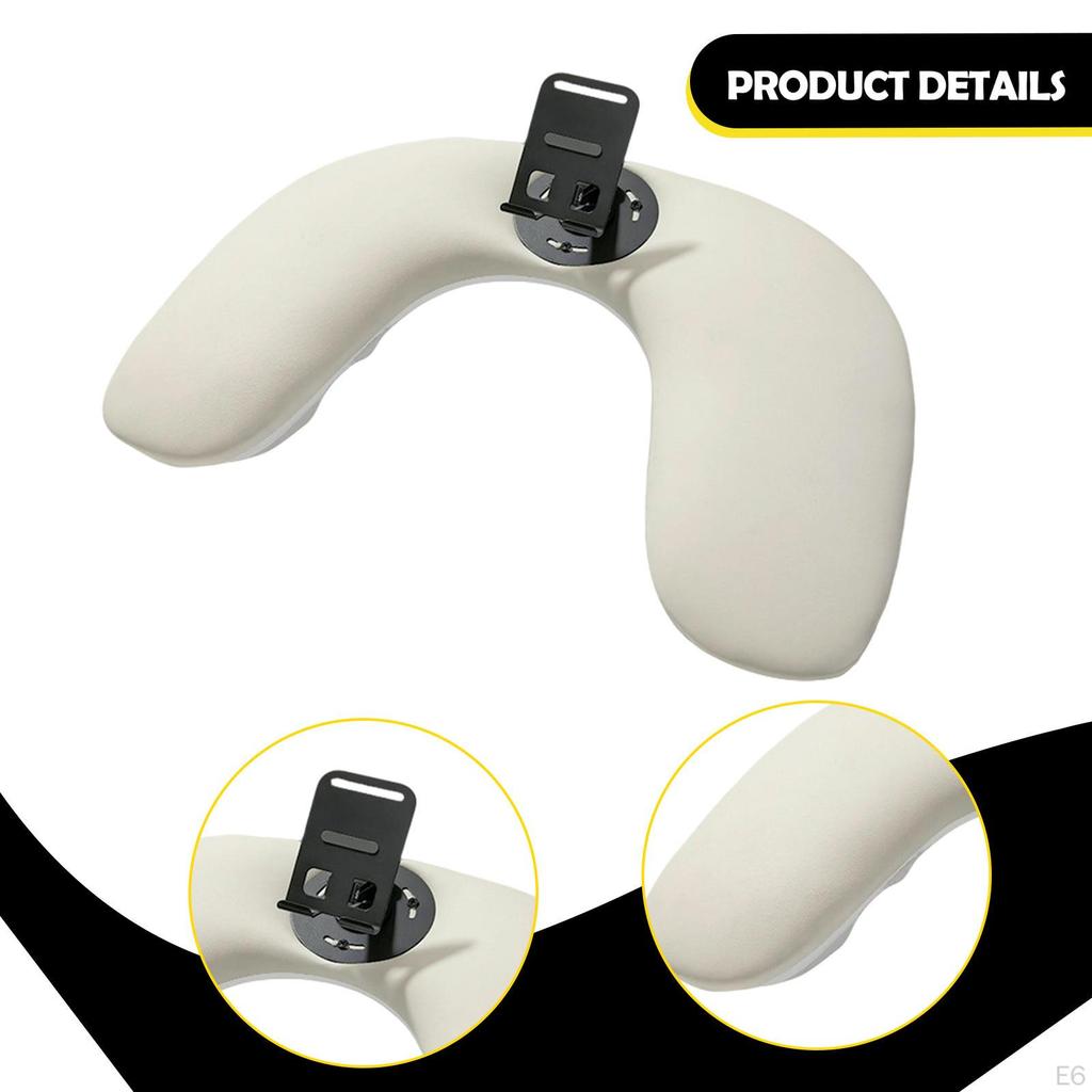 Nail Arm Rest U Shape Hand Cushion Manicure Stand Ergonomic PU Leather Removable Support Comfortable
