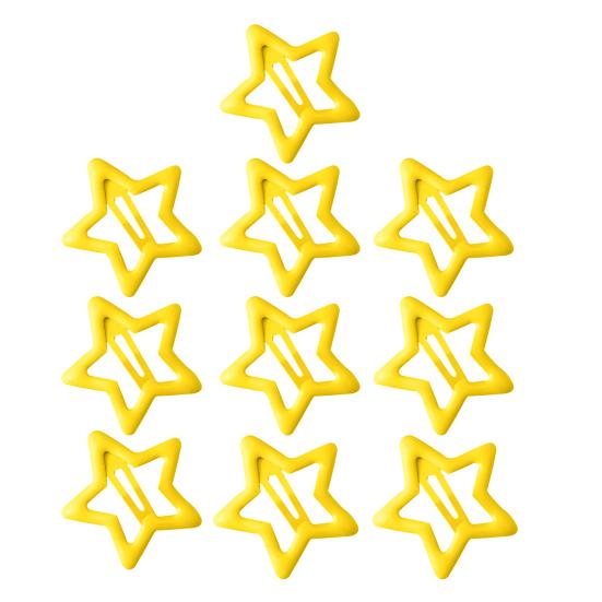 10Pcs Girl Hairpin Versatile Star-Shaped BB Clips Macaron Color Small Hair Pins Stable Hold Hair Accessories