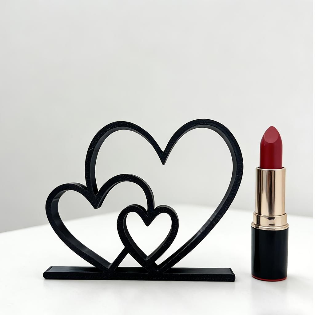1pc "Heart to Heart" Love-themed Figurine Ornament, Desktop Ornament, Bookshelf Decorative Sculpture, and Home Sculpture Decor