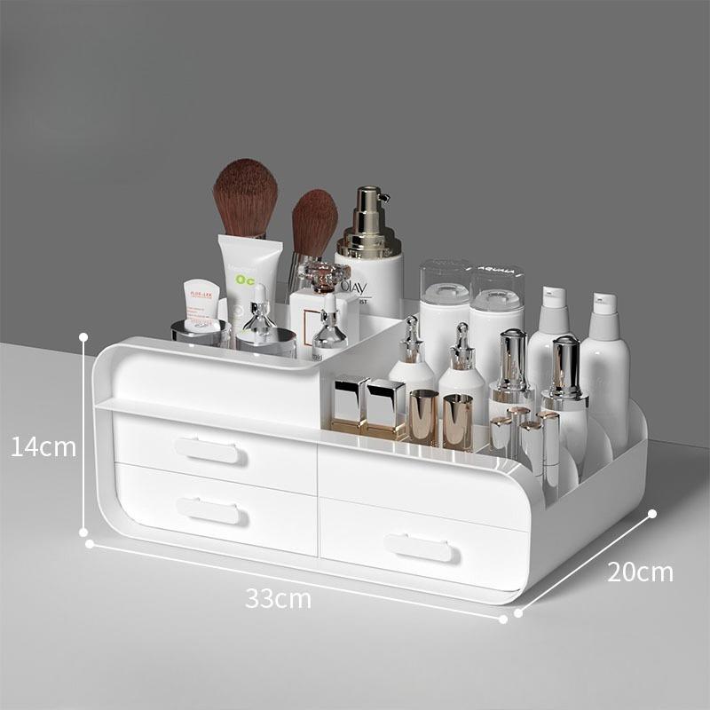 Large Capacity Drawer-type Cosmetics Organizer Rack Makeup Storage Box Dressing Table Powder Lipstick Dust-proof Storage Boxes