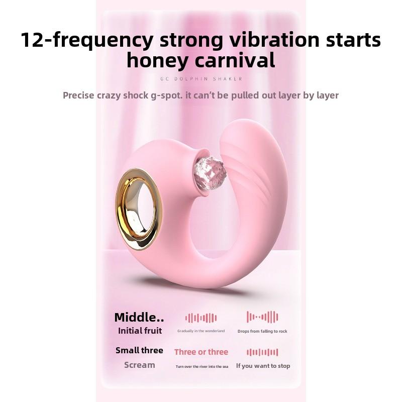 Dolphins Vibrator Female Tongue Licking Sucking G-spot Seconds Tide Massage Masturbator Adult Sex Products