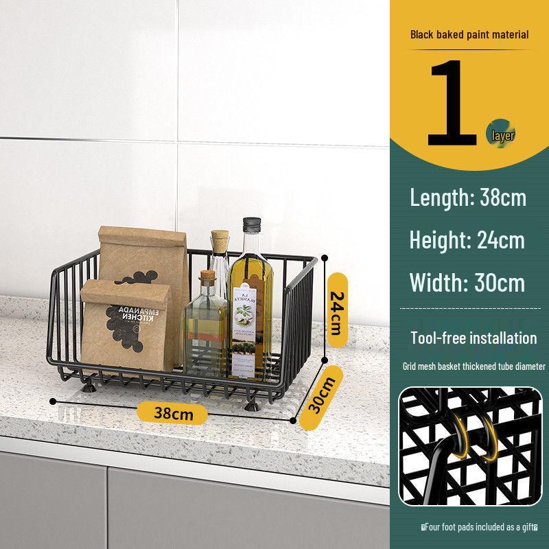 Multi-Layer Kitchen Trolley Rack for Vegetables, Fruits & Snacks