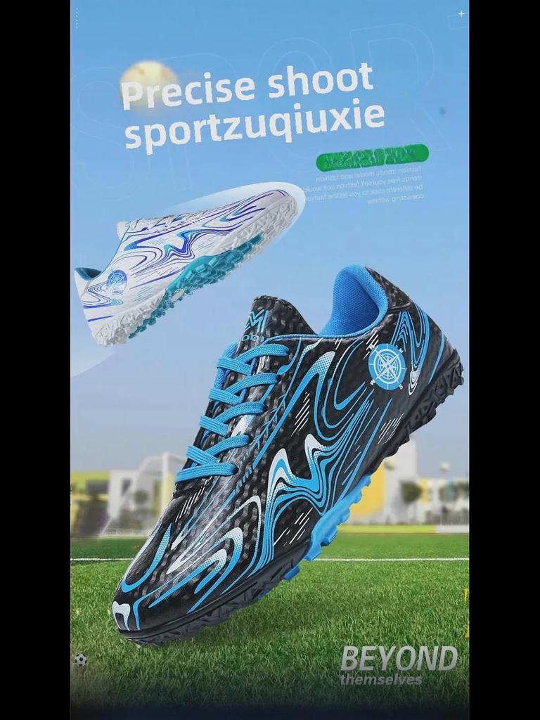 Youth Long-Spike Football Shoes for Boys and Girls, Suitable for Student Athletes In Training and Competitions.
