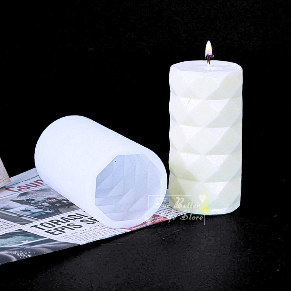 1PC 10 Style Cylindrical Hexagon Silicone Mold DIY Epoxy Resin Casting Mould UV Candle Home Decoration Jewelry Making Tools