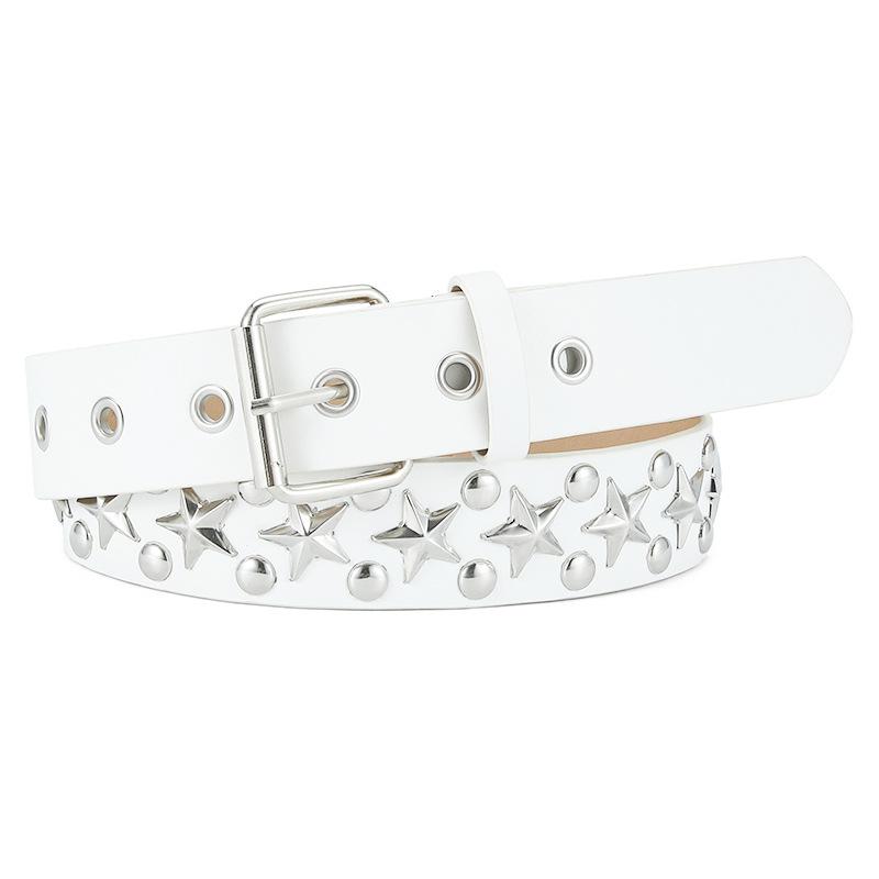 Punk Ladies Pin Buckle Belt, Student Pu Belt