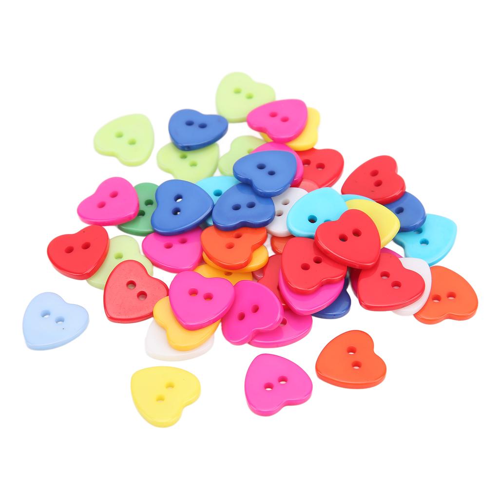 200pcs Sewing Buttons 15mm Durable Resin Waterproof Practical Clothing Accessories for Household