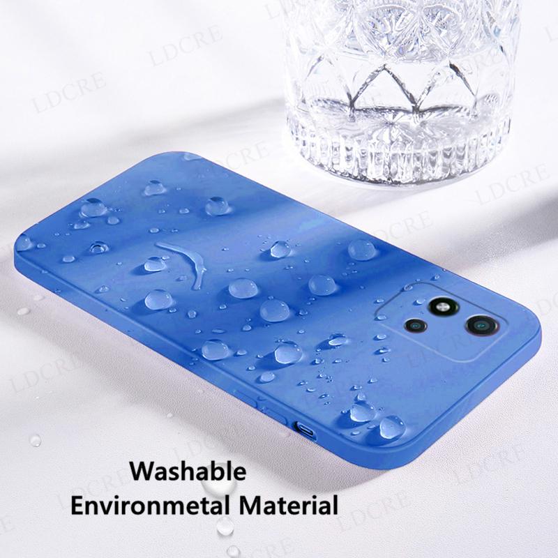 Für Realme Narzo 50A Hülle Flüssiges Silikon Original Quadratische Gummihülle Für Realme Narzo 50A Hülle Für Realme Narzo 50A Narzo 50i