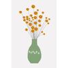 Plant Oil Painting Vase Still Life Wall Painting Abstract Art Canvas Painting Living Room Corridor Office Home Decoration Mural No Frame