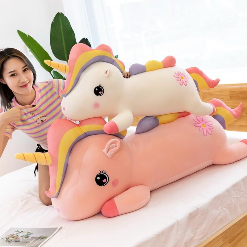 Large Plush Unicorn Doll With Soft Fluffy Material Ideal For Birthday Gifts And Cuddling