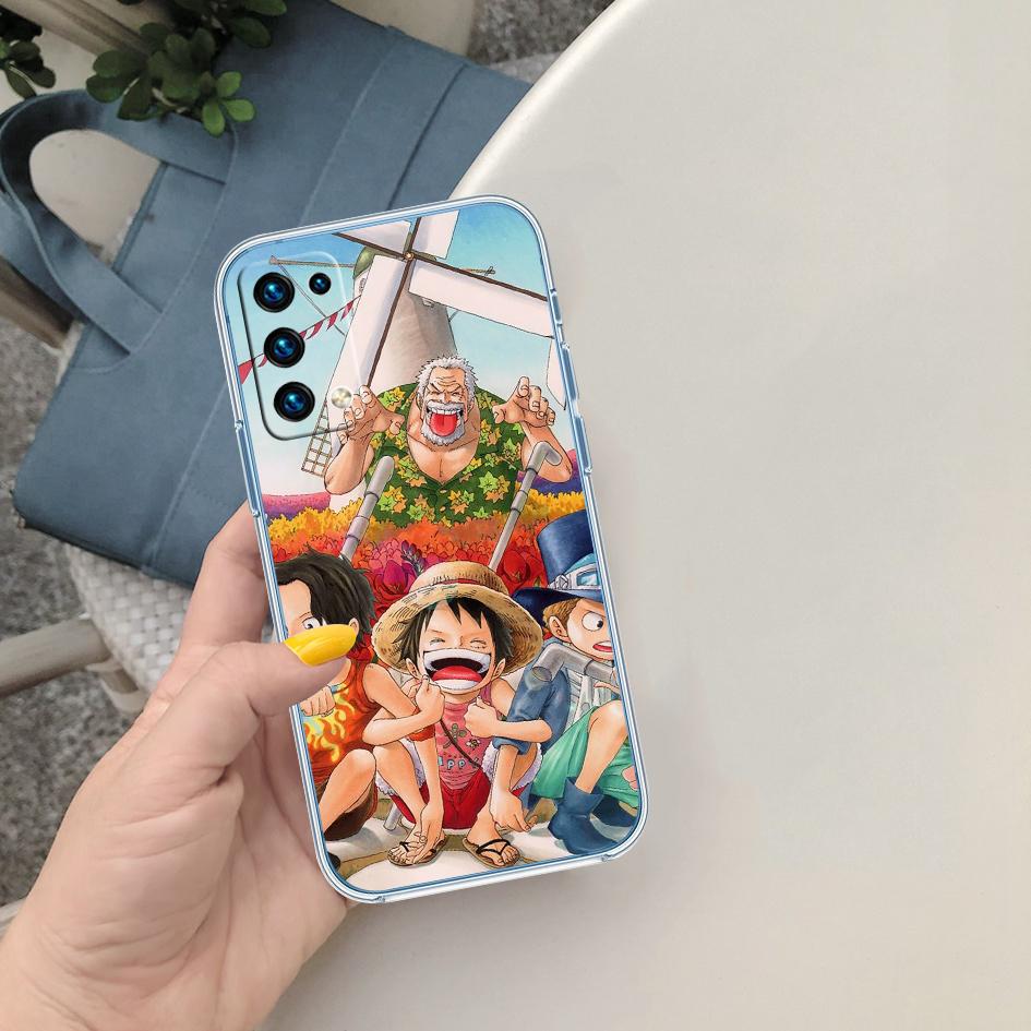 One Piece ACE Sabo Luffy Soft Shell Transparent Phone Case for Samsung Galaxy A04 A04S A14 A23 A34 A54 M23 M33 M52 M53