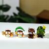 Creative Japanese-style Mini Glass Animals Ornaments Cute Forest Animal Owl Deer Tiger Glass Ornament Home Decor Accessories