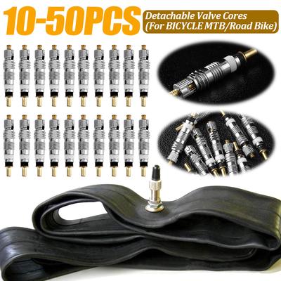 Bike Tire Valve Core Set Bicycle Tyre Air Valve Core Repair Tool Kits Replacement for Outdoor Cycling Bikes