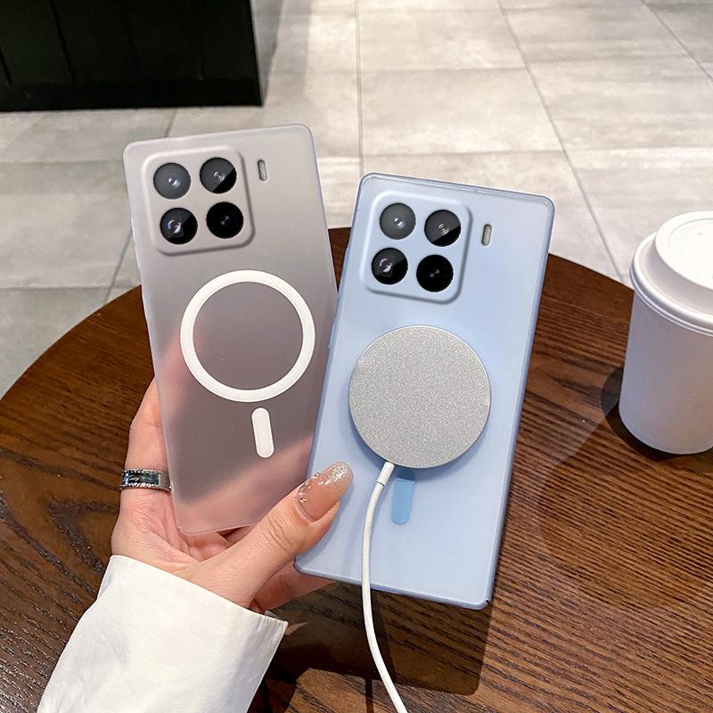 Für Xiaomi 15 Pro Hülle Kompatibel mit MagSafe Mattierte PC Handyhülle mit Kameraobjektivschutz