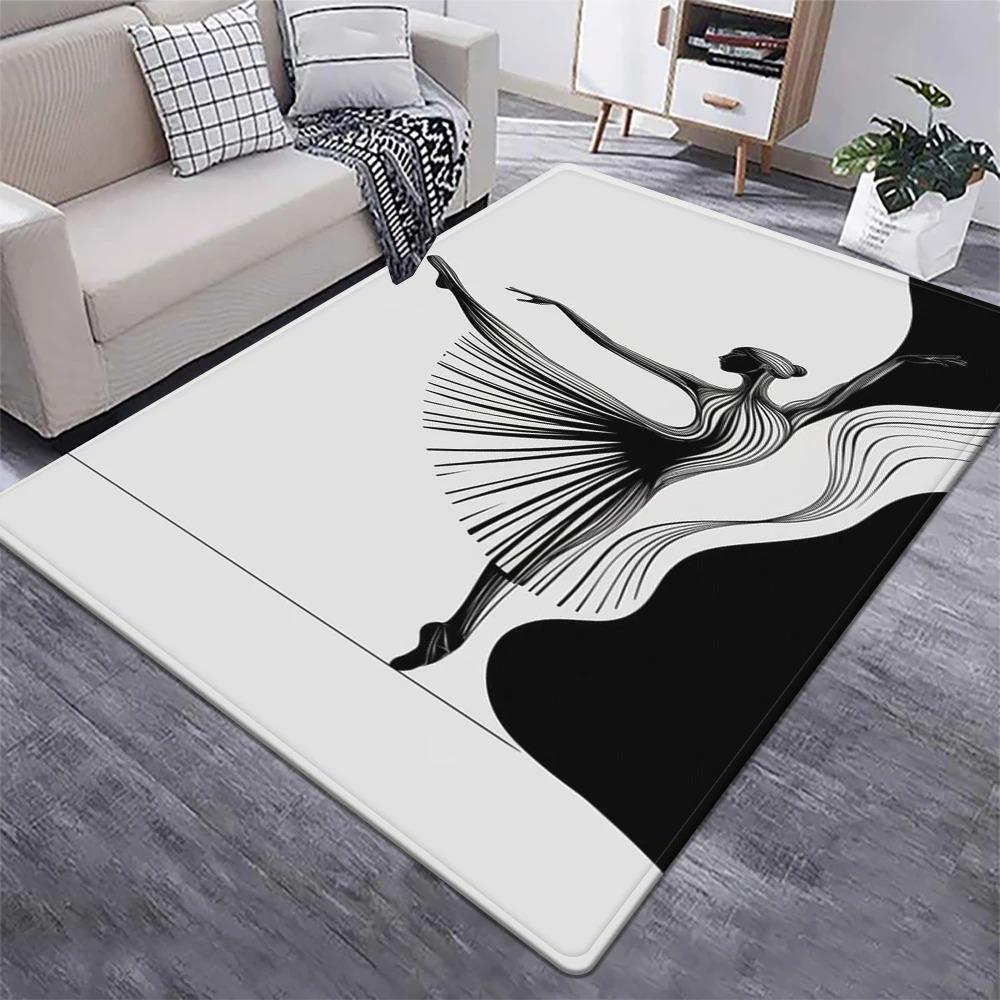 Creative Abstract Ethnic Art Area Rug Collection Unique Geometric Dot Painting Pattern Floor Mat For Living Room