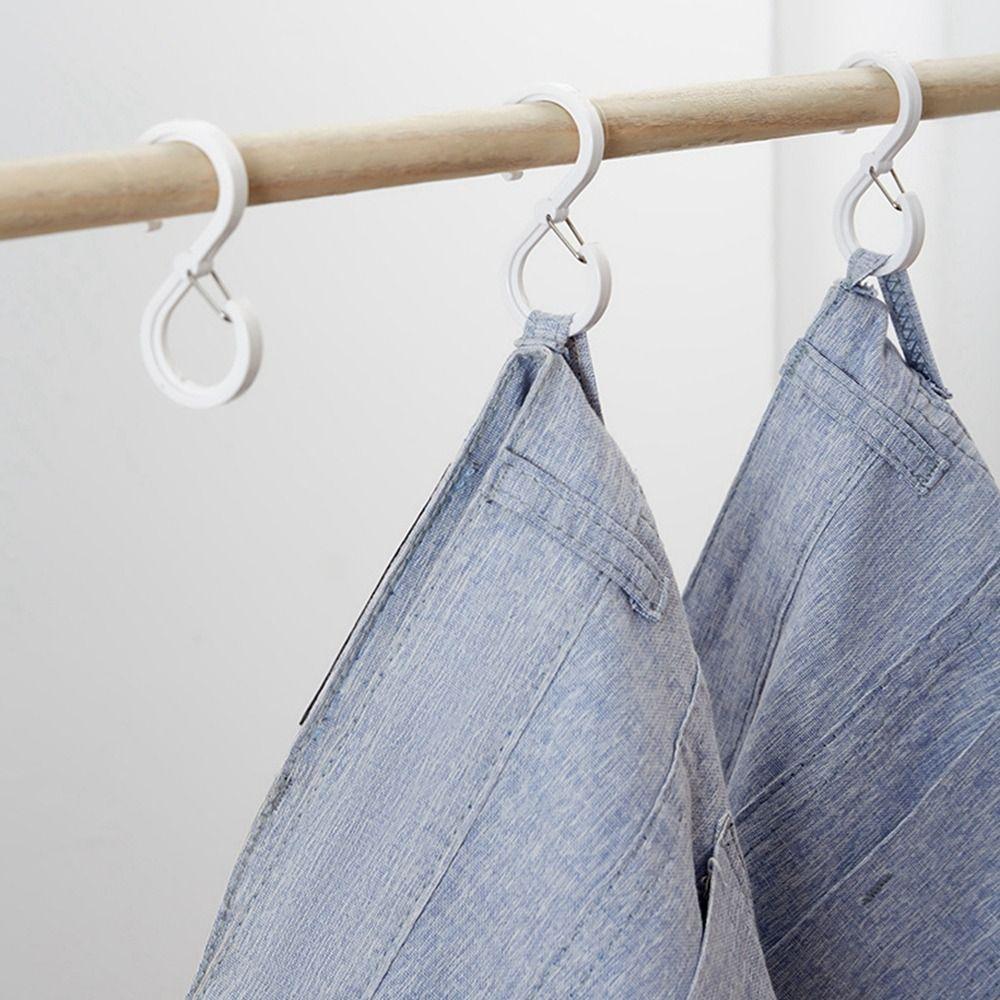 Transparent Closet Hook S Shaped Storage Hook Windproof Storage Organizer Bathroom