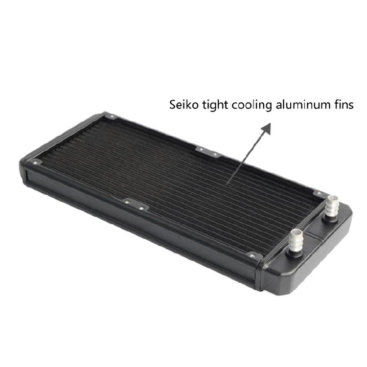 Water Cooling Radiators 18 Pipe SRL240F10 Heat Row Radiators Aluminum Heat Exchanger Radiators for PC CPU Computer