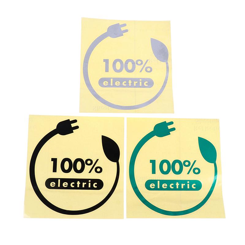 Electric Car Sticker Waterproof Vinyl Decal 100% Electric Car Motorcycle Accessories