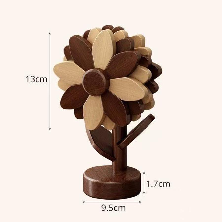 Sunflower Coasters Placemats Insulation Mat Solid Wood Dining Table Anti Scalding Mat Festival Gift Home Decoration