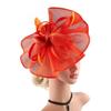 Exaggerated Flower Fascinator Hat Mesh Flower Bowler Hat Evening Dress HeadpieceFemale Flower Fascinator Hat